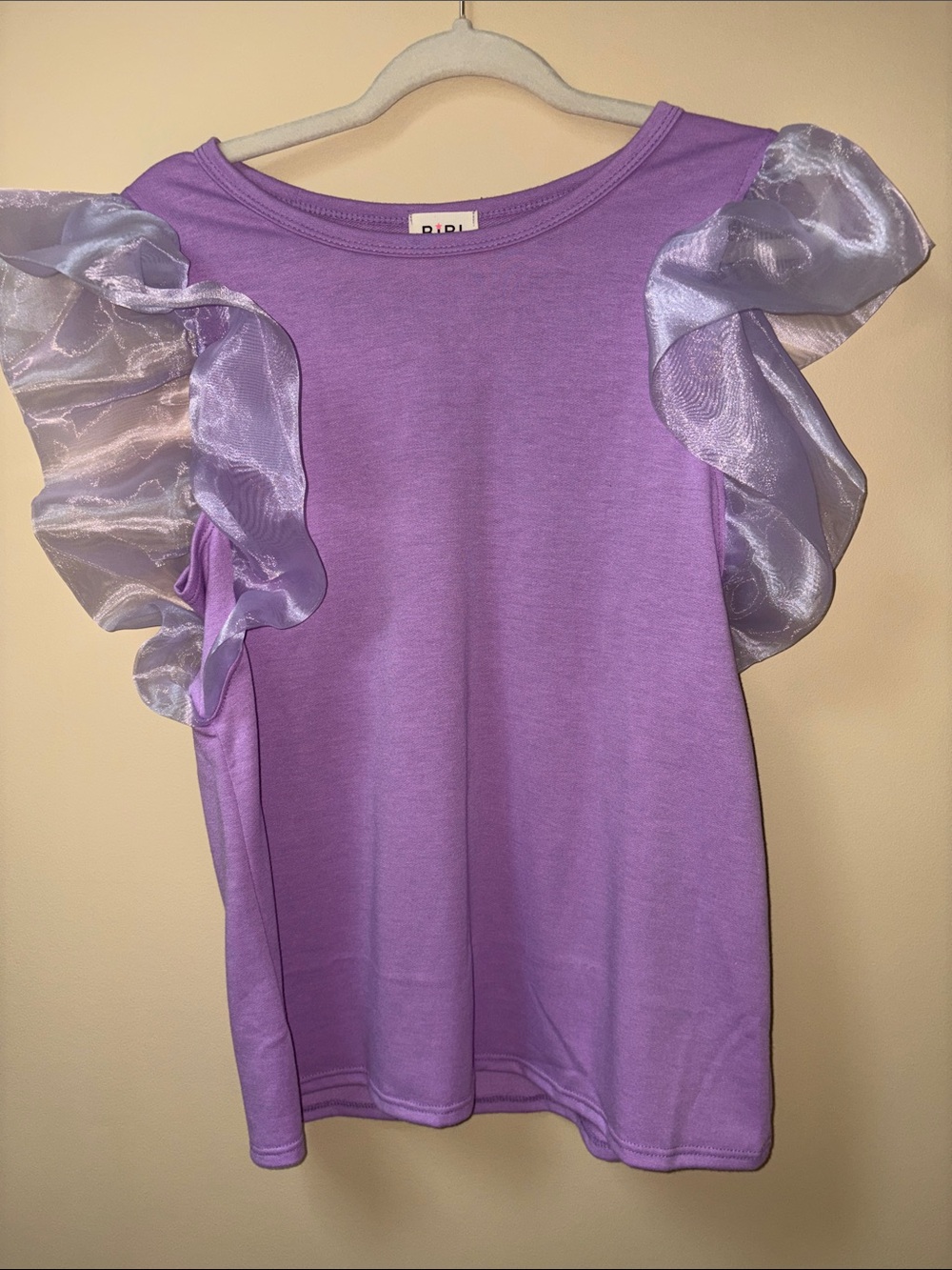BiBi Lilac Knit Top with Subtle Sheen